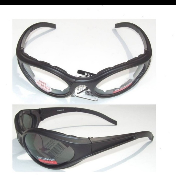 Global Vision Accessories - 2 Motorcycle Glasses Sunglasses Clear and Smoke